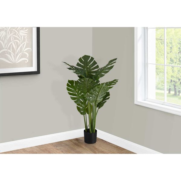 Black Green 45-Inch Indoor Faux Fake Floor Potted Real Touch Artificial Plant, image 2